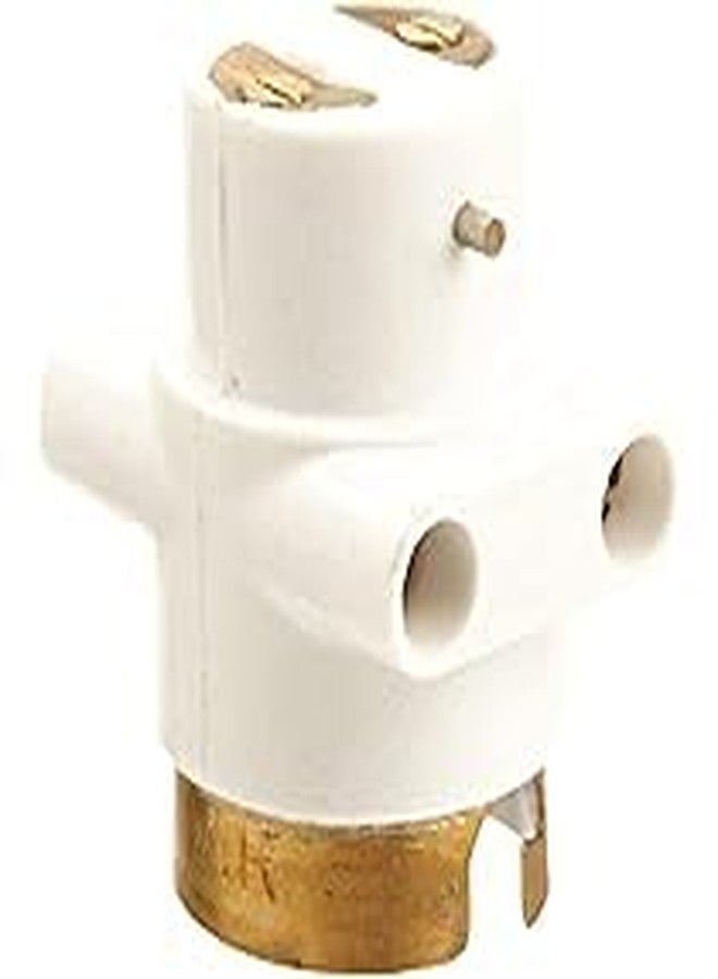 SEER 2 pin bulb holder Parallel Adapter, Multi Pendant Adapter with Light Bulb and Plug Socket, 2 pin Holder Brass Connector, Lightweight & Easy to Carry (Pack of 4) - Image 2